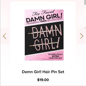 New in packaging Too Faced Hair pin set
